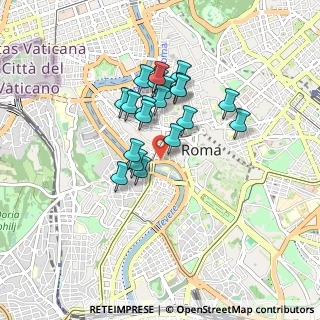 Mappa Via di S. Bartolomeo de' Vaccinari, 00186 Roma RM, Italia (0.7145)