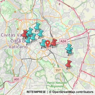 Mappa Circonvallazione Tiburtina, 00176 Roma RM, Italia (3.56167)