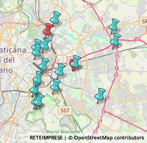 Mappa Via Fontana Liri, 00171 Roma RM, Italia (4.41125)