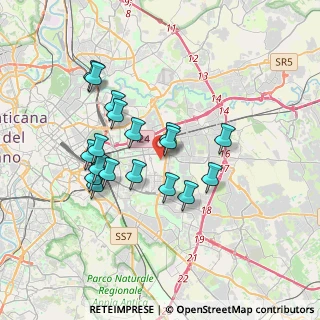 Mappa Via Castore Durante, 00171 Roma RM, Italia (3.33667)