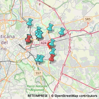 Mappa Via Castore Durante, 00171 Roma RM, Italia (3.14438)