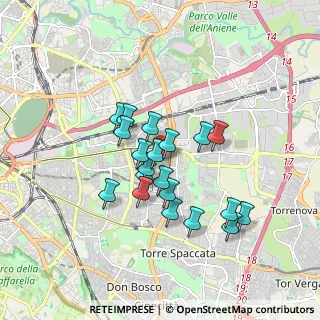 Mappa Via Castore Durante, 00171 Roma RM, Italia (1.477)