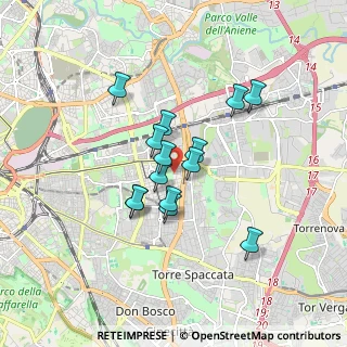Mappa Via Castore Durante, 00171 Roma RM, Italia (1.38714)