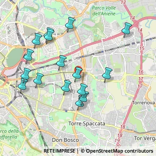 Mappa Via Castore Durante, 00171 Roma RM, Italia (2.26875)