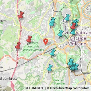 Mappa Via Gregorio XI, 00165 Roma RM, Italia (2.67667)