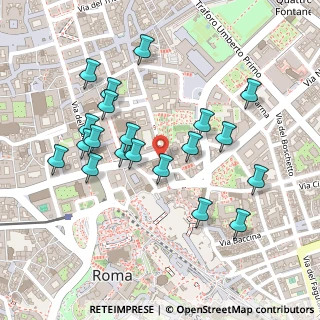 Mappa Via Quattro Novembre, 00187 Roma RM, Italia (0.251)