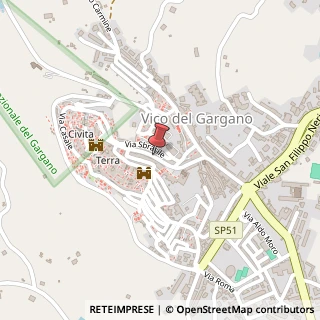Mappa Corso umberto 42, 71018 Vico del Gargano, Foggia (Puglia)