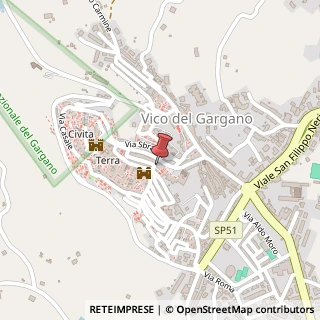Mappa Via Matassa, 63, 71018 Vico del Gargano, Foggia (Puglia)