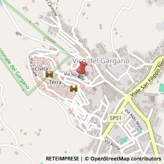 Mappa Corso Re Umberto, 84, 71018 Vico del Gargano, Foggia (Puglia)