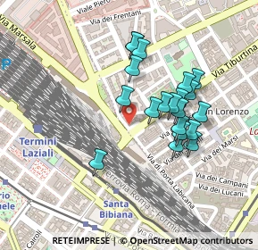 Mappa Piazzale Tiburtino, 00185 Roma RM, Italia (0.2045)