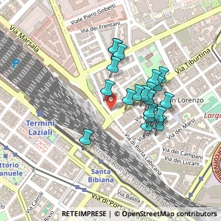 Mappa Via Tiburtina Antica, 00185 Roma RM, Italia (0.2045)