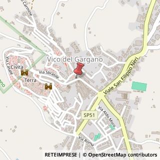 Mappa Corso Umberto, 4, 71018 Vico del Gargano, Foggia (Puglia)