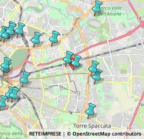 Mappa Via Sbarbaro Pietro, 00177 Roma RM, Italia (3.03895)