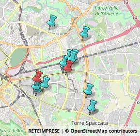 Mappa Via Sbarbaro Pietro, 00177 Roma RM, Italia (1.60533)