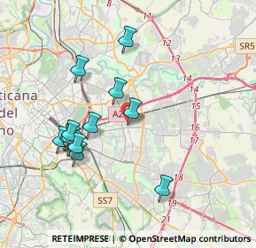 Mappa Via Sbarbaro Pietro, 00177 Roma RM, Italia (3.84308)