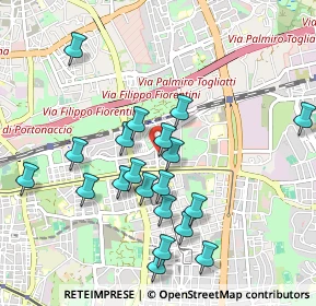 Mappa Via Sbarbaro Pietro, 00177 Roma RM, Italia (1.019)