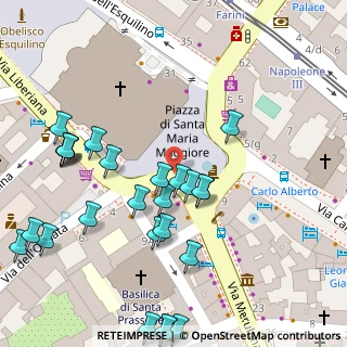 Mappa Piazza di S. Maria Maggiore, 00185 Roma RM, Italia (0.07407)