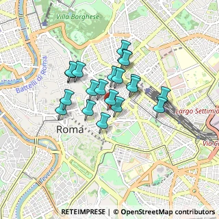Mappa Milano, 00184 Roma RM, Italia (0.6845)
