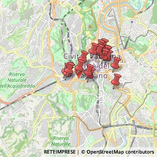 Mappa Via Sant'Agatone Papa, 00165 Roma RM, Italia (1.28471)