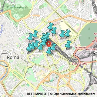 Mappa Via Rattazzi, 00185 Roma RM, Italia (0.6345)