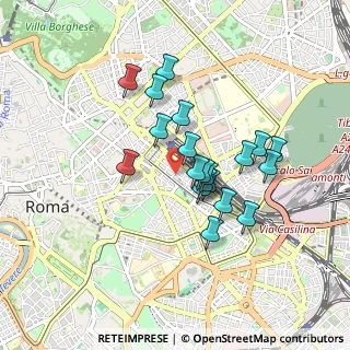 Mappa Via Rattazzi, 00185 Roma RM, Italia (0.7445)