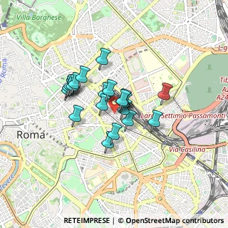Mappa Via Rattazzi, 00185 Roma RM, Italia (0.6335)