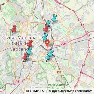 Mappa Via degli Enotri, 00185 Roma RM, Italia (3.84364)