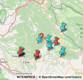 Mappa Via della Frazione Vadocanale, 00030 Bellegra RM, Italia (8.08632)