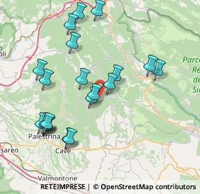Mappa Via della Frazione Vadocanale, 00030 Bellegra RM, Italia (8.617)