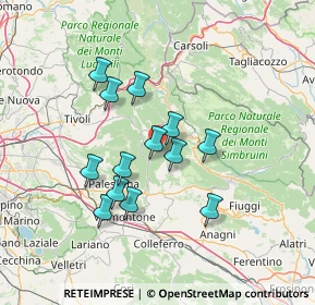 Mappa Via della Frazione Vadocanale, 00030 Bellegra RM, Italia (12.37769)