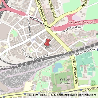 Mappa Via Antonio Baldissera, 61, 00159 Roma, Roma (Lazio)