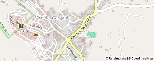Mappa Vico del Gargano