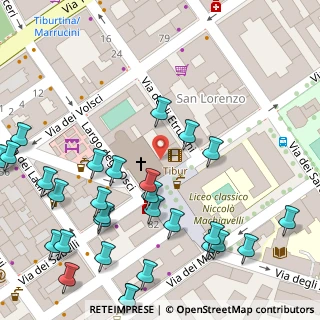 Mappa Piazza dell'Immacolata, 00185 Roma RM, Italia (0.08276)