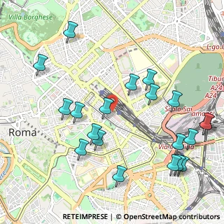 Mappa Via Turati Filippo, 00185 Roma RM, Italia (1.285)