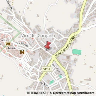 Mappa Via giuseppe di vagno 40, 71018 Vico del Gargano, Foggia (Puglia)