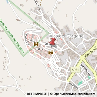 Mappa Corso Re Umberto, 83, 71018 Vico del Gargano, Foggia (Puglia)