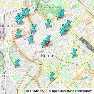 Mappa P.za Venezia, 00187 Roma RM, Italia (1.2835)