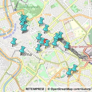 Mappa Via Caprareccia, 00184 Roma RM, Italia (1.0665)