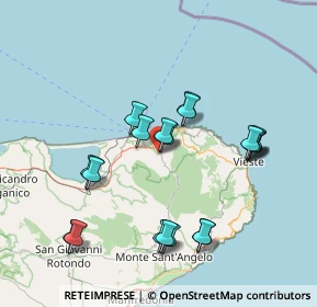 Mappa Via Michele Cilenti, 71018 Vico del Gargano FG, Italia (15.9)