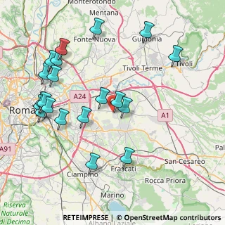 Mappa Via Montalbano Elicona, 00132 Roma RM, Italia (9.6865)