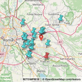 Mappa Via Montalbano Elicona, 00132 Roma RM, Italia (6.77474)