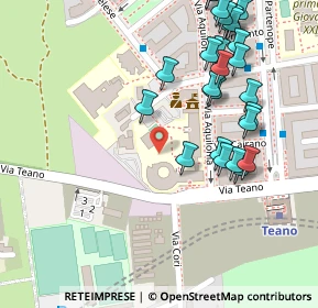 Mappa Via Teano, 00177 Roma RM, Italia (0.15)