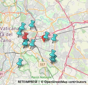 Mappa Via Teano, 00177 Roma RM, Italia (3.69538)