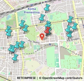 Mappa Via Teano, 00177 Roma RM, Italia (0.5735)