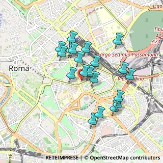 Mappa Via Ludovico Ariosto, 00185 Roma RM, Italia (0.8335)