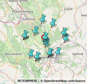 Mappa 67033 Pescocostanzo AQ, Italia (11.6735)