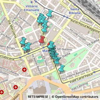 Mappa Via Emanuele Filiberto, 00185 Roma RM, Italia (0.215)
