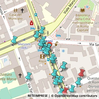 Mappa Viale Manzoni Alessandro, 00185 Roma RM, Italia (0.05385)