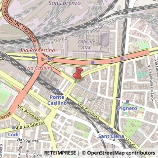 Mappa Via del Pigneto,  13, 00176 Roma, Roma (Lazio)