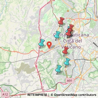 Mappa Via dei Casali Santovetti, 00165 Roma RM, Italia (3.76182)